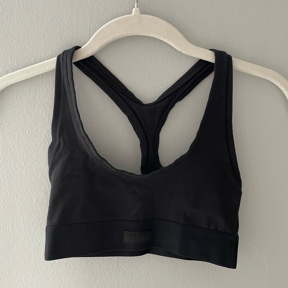 Skims Black Cotton Jersey Racerback Bra!! - Picture 6 of 8